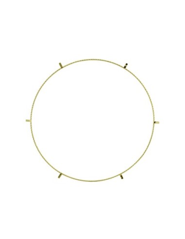 20 Lowrider Square Twisted Wheel Trim Gold.